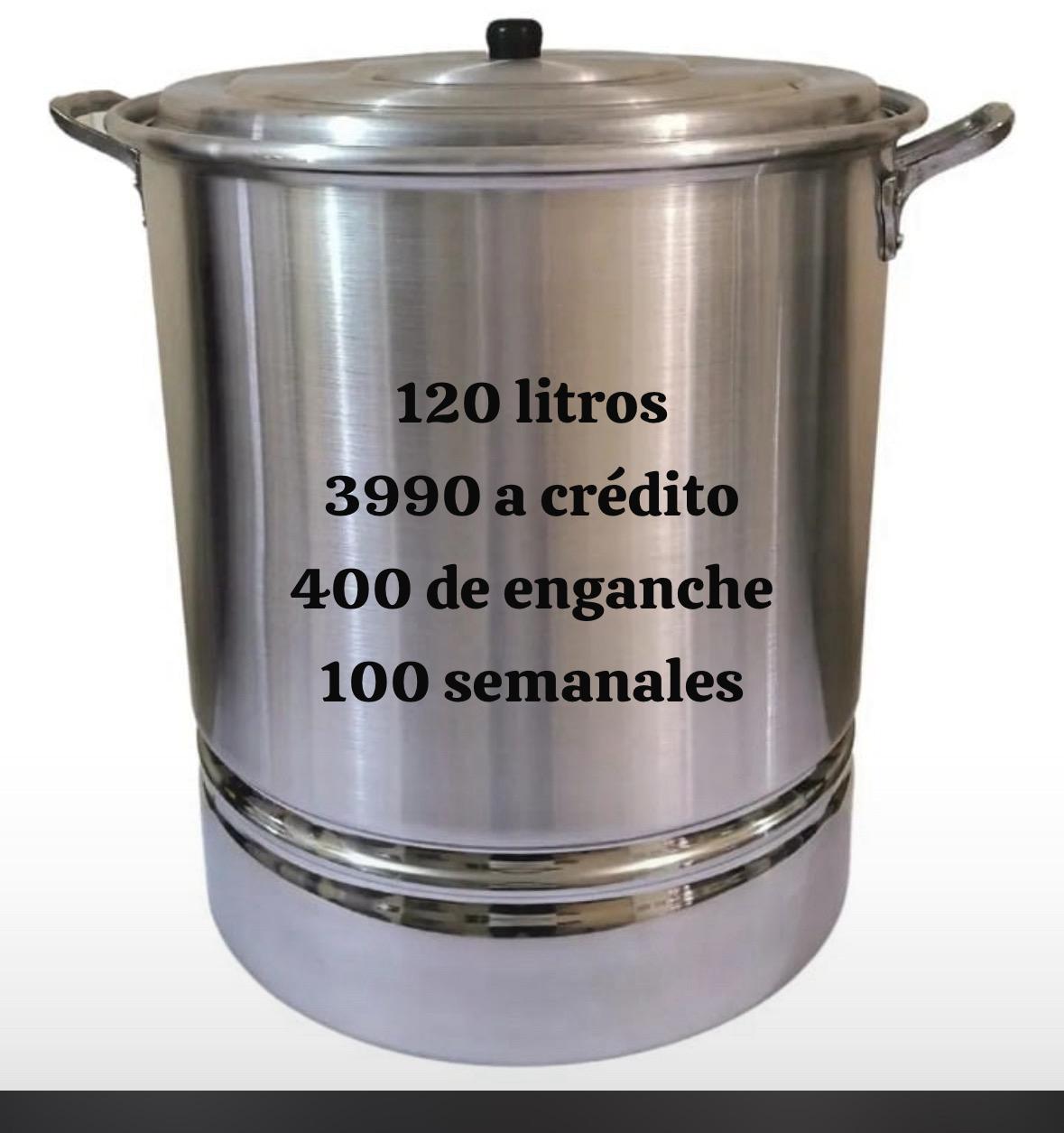 Olla de aluminio 120 litros