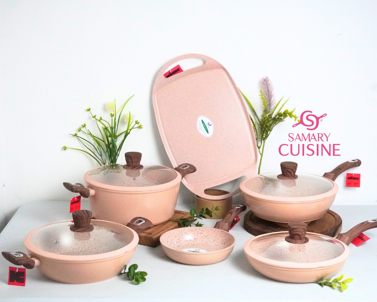 Juego de cocina Samary Cuisine color durazno